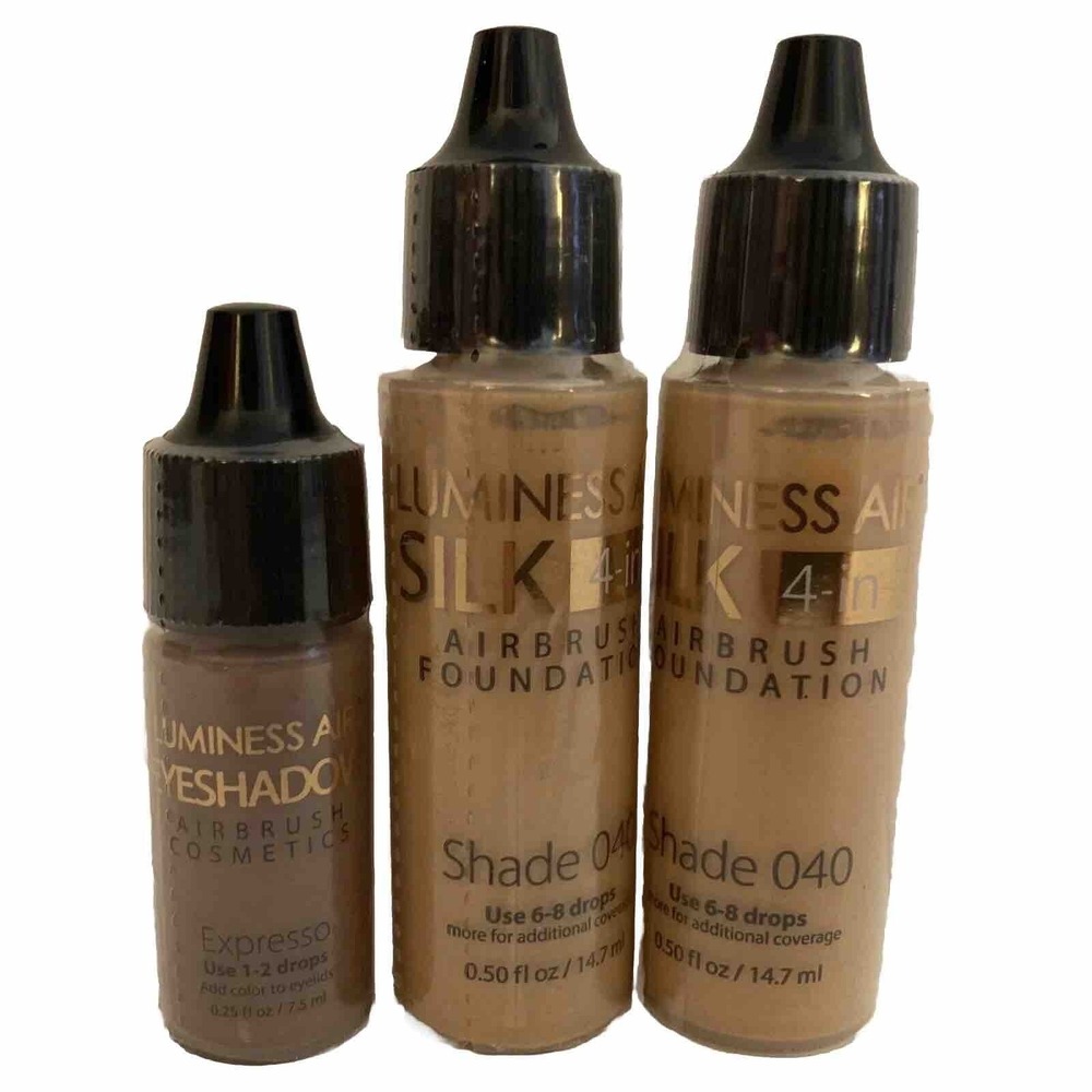 Luminess Air Silk Airbrush Foundation 040 .5 oz 2pc & Eyeshadow Expresso .25 oz